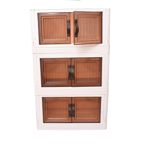 Aksa Kozy cabinet 3 doors coffee color
