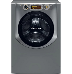 Ariston Full Automatic Washing Machine 10 Kg with Dryer 7 KG, Front Loading, 1400 RPM Multi Program, Silver,  - AQD1070D497XEX

