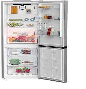 BEKO REFRIGERATOR NO FROST DIGITAL 316 LITER 2 DOORS STAINLESS RCNE367E30ZXB
