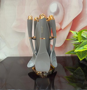 Thermal silicone Perfect distribution set – heat-resistant up to 250°C, in grey and gold color

