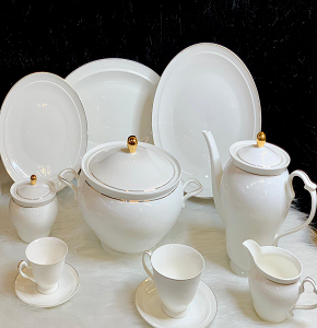 Dinner set 60 Q Dorobina WDY2 40602 Bone Pearl Mix
