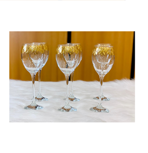 2M Glass Set - Empress Gold Rim (6 pcs)
