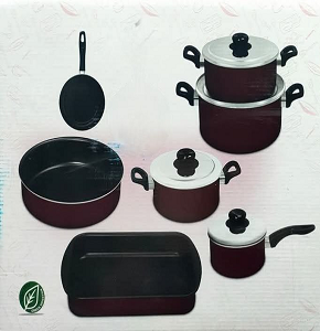 Al-Dahan Bride Set 11 pcs – Fiori Teflon – Stainless Steel
