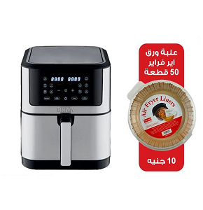 BRIVA Air Fryer 8L, 1800W Digital, Silver*Black AF1800-BH008