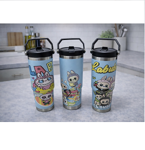 Thermal Mug,Labubu Desine, 900 ml,Stainless Steel - ch -a1-492