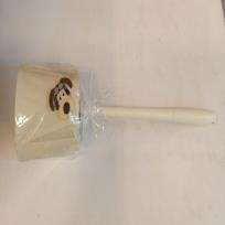 Dog imported toilet cleaning brush with round base

