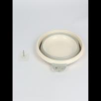 Silicone organizer 9 liters round foldable multicolored 31.8×11.6 cm D4154