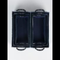 Storage Box Green and White D4048-2