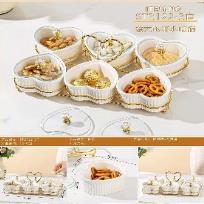  Bowl Set 6-Piece with Heart-Shaped Holder and Lid