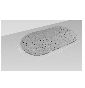 Bath Luxe Light Grey Dotted Bathroom Mat 45cm * 75cm