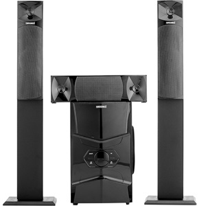 Media Tech  Wireless Home Theater, 4 Pieces - Black MT-3333