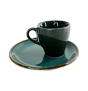 Royal Alfredo Coffee Set, 12 pcs, Porcelain (6 Coffee Cups + 6 Saucers), Ivory
