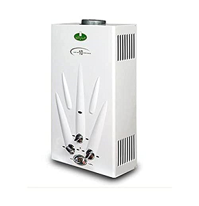 Kiriazi Star Bomb Gas Water Heater , 10 Liter - White - KH10/1-W-B