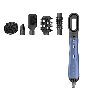 Rush Brush Hair Styler 1300W, Navy PLUS 6 AIRSTYLER-N