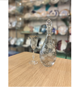 2M romantic 6 cups + bottle sherbet set
