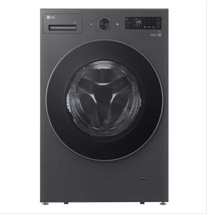 LG washing machine front-load ,15 kg, black steel - F0L9DYP2