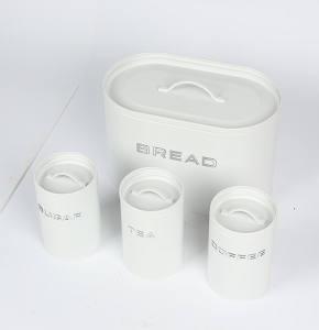 4-Piece Spice Set (3 Jars + Bread Box) - GD-715