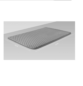 Grey honeycomb embossed Door Mat 45*75cm - 10222