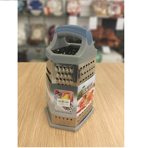 Large hexagonal grater with gray plastic handle 1005689