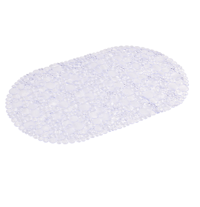 Transparent non-slip bathroom mat, 68 x 37 cm