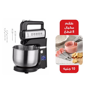 Sonifer Stand Mixer 3.5L, 350W, Black/Silver SF-7036