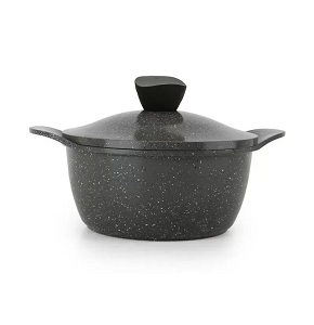 Master Granite Pot - Wave Model, Size 18, Gray Color
