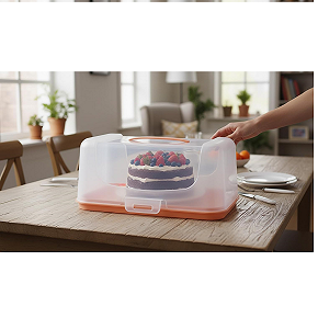 Gondol Rectangular COLORED Cake Carrier G-227