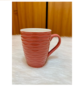 Porcelain Mug Embossed , Assorted Colors -MG5-8
