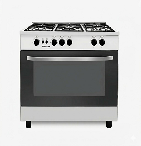 Fresh Gas Cooker Jumbo Star 5 Burners 90 cm Silver Jumbo Star20584