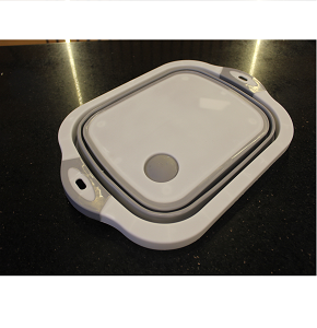 Foldable silicone strainer and bowl
