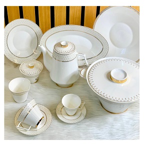 Dinner set 60 Q Dorobina WDS2-41014G GG Bone Pearl Mix and Match
