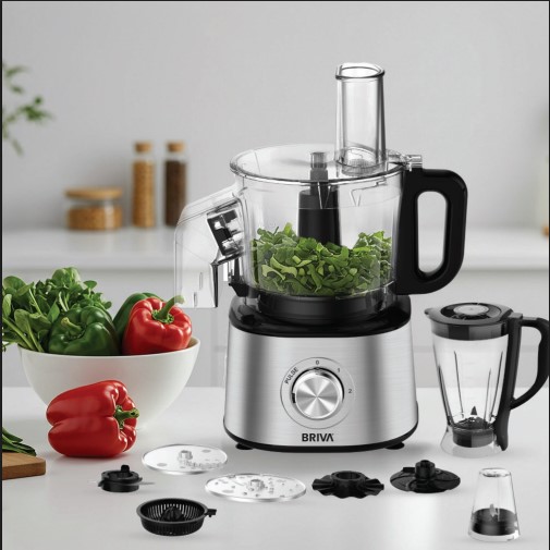 BRIVA Kitchen Machine 1000W, 1.4L Silver BH-KM176