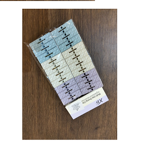 Set of 12 classic pastel-colored laundry clips
