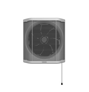 TORNADO Bathroom Ventilating Fan 25 cm Privacy Grid Black x Grey TVS-25BG
