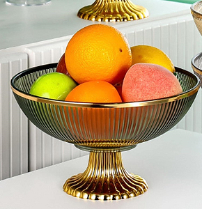 Acrylic fruit plate with gold base(abdo - 935)-
710000935