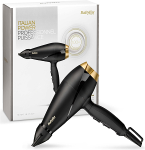 Babyliss Power Pro 2000 Hair Dryer, 2000 Watt, Black Gold - 6704E