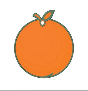 GONDOL CHOPPING BOARD ORANGE DESING G-542