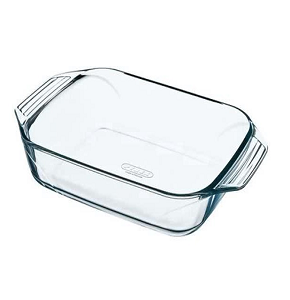 35 cm Rectangular Optimum with Handles Pyrex

