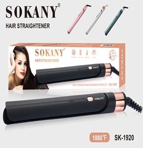 SK-1920 - Sokany Hair Straightener, Ceramic, 1080°F Temperat