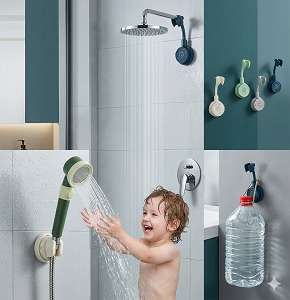  Easy-to-Install Bathroom Shower Holder, Home Care K-809.