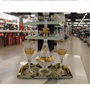 Crystal Sherbet Set Crystal Nirvana 502 Decal
