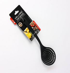 Wellmes Slotted Silicone Ladle – For Draining and Serving Food

