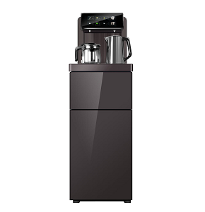 C-MAX Water Dispenser with Tea Maker  Touch Panel  With Remote Control - Bottom Loading Design BROWN AFK-1865