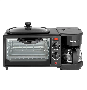 SONIFER Electric Oven 7L Breakfast Maker 3*1 Black SF-4004