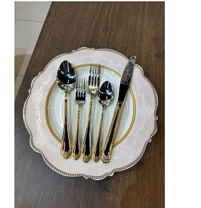 Turkish Spoon Set 90 Pieces (Stainless Steel) Grade 18/10 – Best and Highest Quality Model Onur, Code CIRAGAN GOLD
