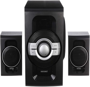 Media Tech Subwoofer System 3-Piece Black With Bluetooth,USB - mt 854