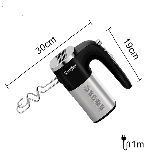 Sonifer Hand Mixer 500W, Black/Silver SF-7077