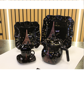 Arcopal 60 Pieces Black Octagon Set (Y21084-1)

