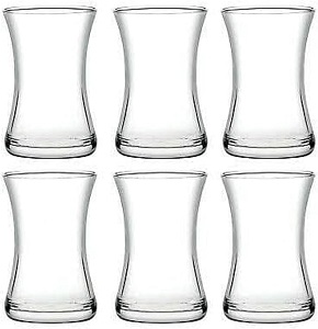 Pasabahce Tokyo plain tea set, 6 pieces
