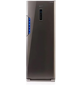 Sharp upright deep freezer, no frost, 6 drawers, inverter digital, stainless - FJ-EC23(ST)